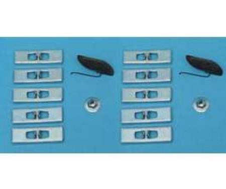 Chevy Rocker Molding Clip Set, Bel Air, 1957