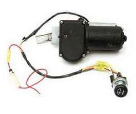 Chevy Electric Wiper Motor, Replacement, With Delay Switch, 1955-1956