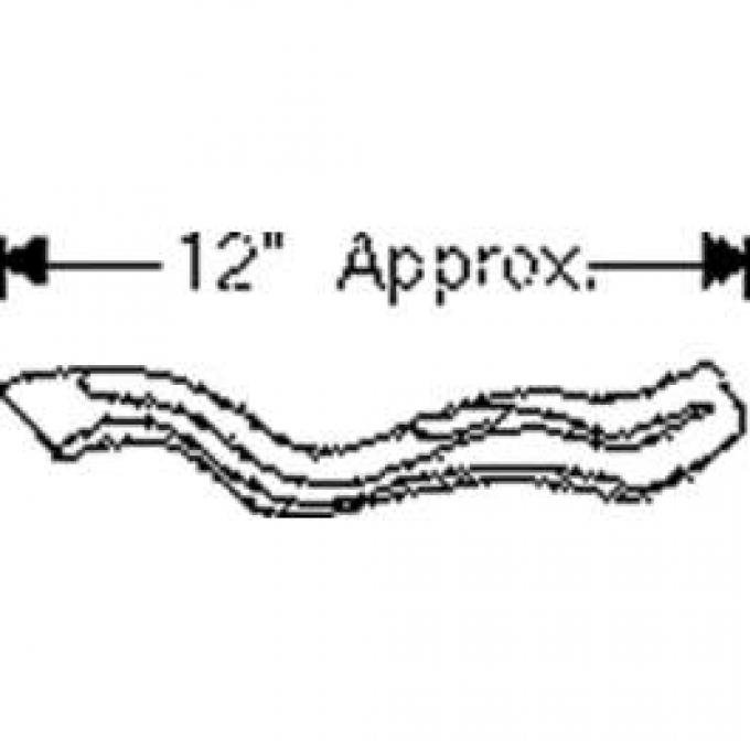 Chevy Weatherstripping, Door Hinge Pillar Beltline, Bel Air Two Door Hardtop And Convertible And Styleline Convertible, 1949-1952