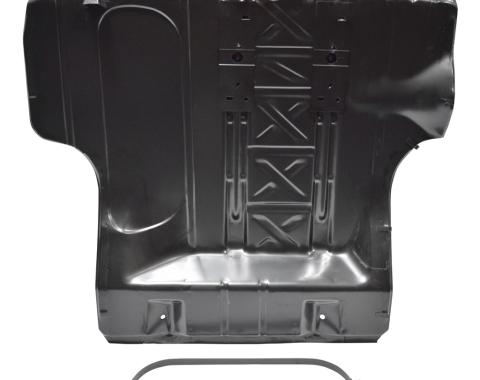 Chevy Trunk Floor Pan, Used With Wider Wheelwells, 1955-1957