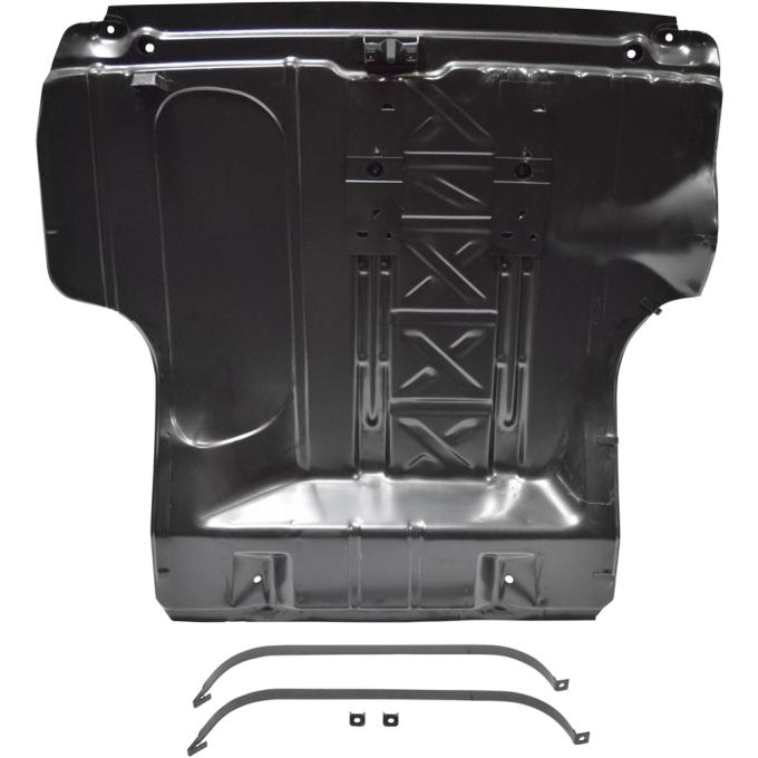 Chevy Trunk Floor Pan, Used With Wider Wheelwells, 1955-1957