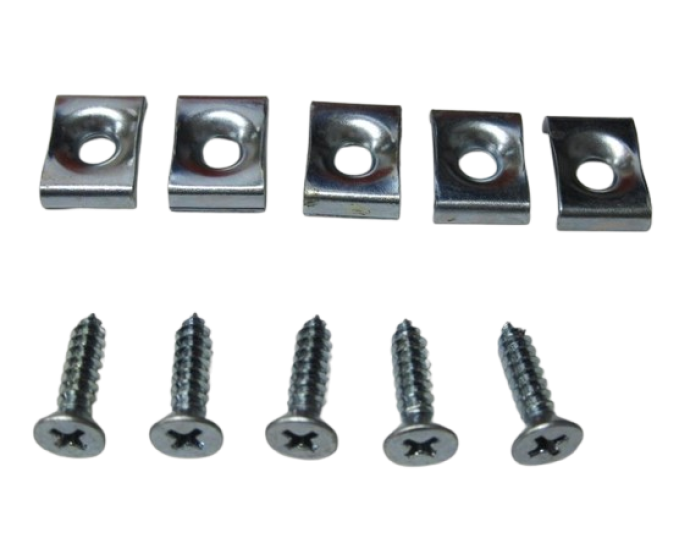 Chevy Hood To Cowl Seal Clip & Screw Set, 1949-1954