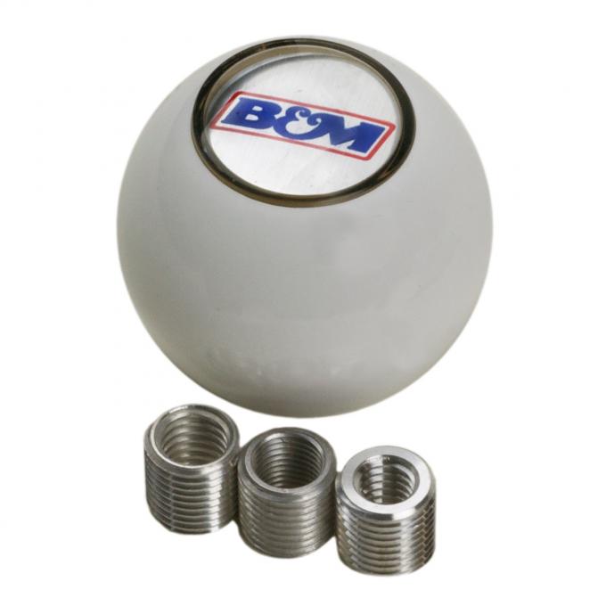 B&M White Shifter Knob 46110