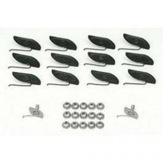 Full Size Chevy Fender Molding Clip Set, Impala SS, 1964