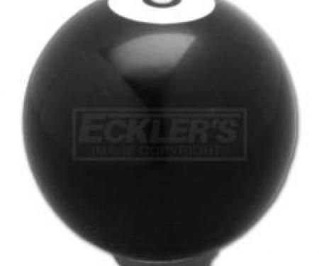 Full Size Chevy Gear Shift Knob, Black 8 Ball, 1958-1984