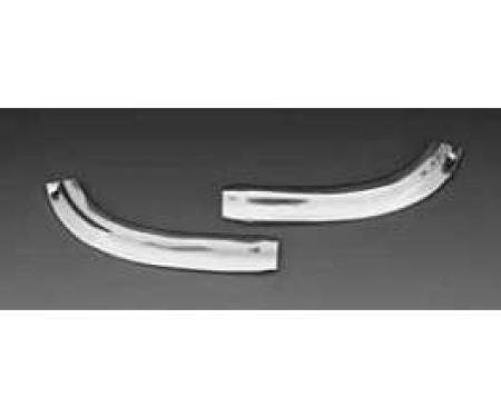 Full Size Chevy Front Fender Lower Eyebrow Moldings, Impala, 1963