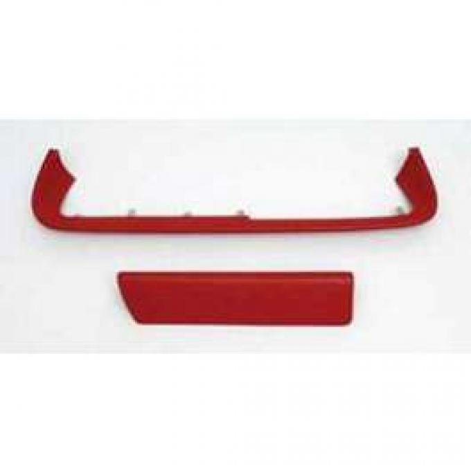 Full Size Chevy Dash Pad Set, Red, 1961-1962