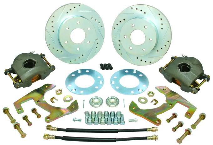 Classic Performance Complete Disc Brake Kit w/ Frame Mounted Booster for OEM Stock Spindles for 55-59 Chevy 1/2 Ton Truck 5559CBK-6