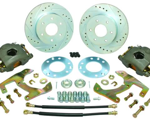 Classic Performance Complete Disc Brake Kit w/ Frame Mounted Booster for OEM Stock Spindles for 55-59 Chevy 1/2 Ton Truck 5559CBK-6