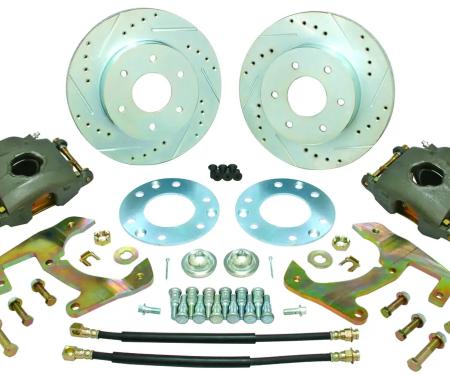 Classic Performance Complete Disc Brake Kit w/ Frame Mounted Booster for OEM Stock Spindles for 55-59 Chevy 1/2 Ton Truck 5559CBK-6