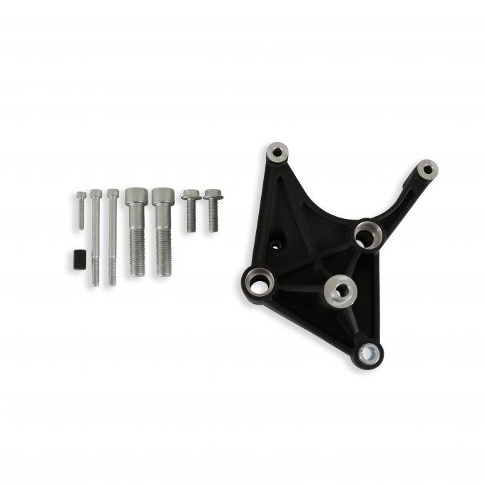 Holley A/C Bracket with Hardware, Black 97-421