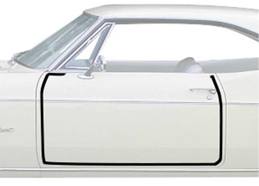 OER 1965-66 Impala / Caprice 2 Door Hardtop / Convertible Door Frame  Weatherstrip K452 | Classic Chevy