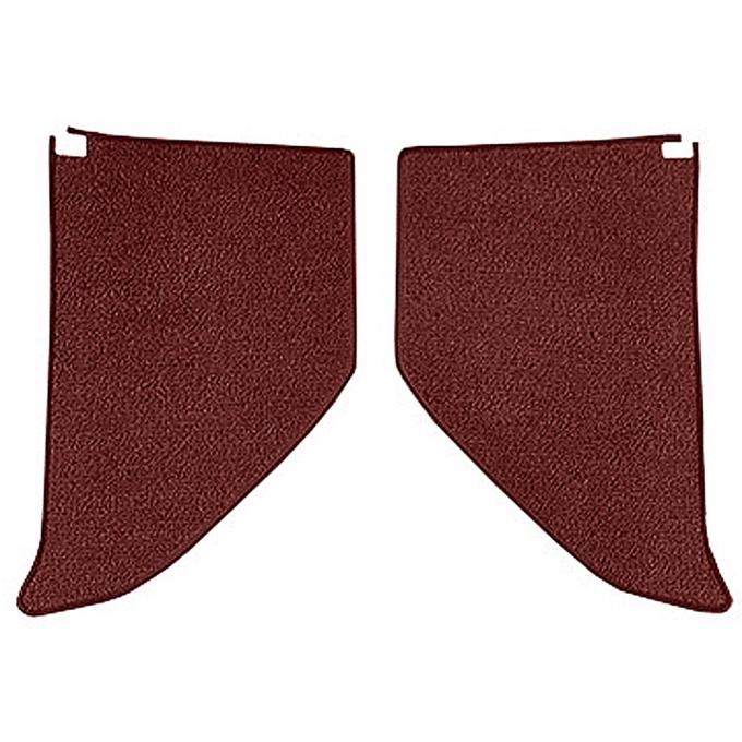 OER 1964-66 Chevrolet/GMC Truck, Carpet Kick Panel Inserts w/o Cardboard, Loop, Maroon T1724415