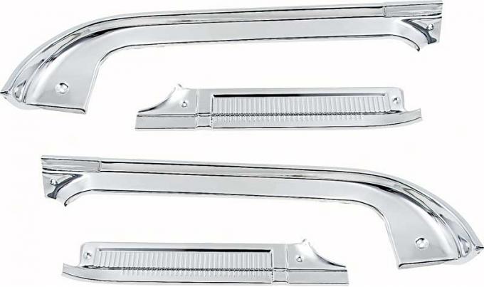 OER 1978-87 Chevy, GMC Pickup, Aluminum Door Sill Plate Set, 4 Piece Set *153293