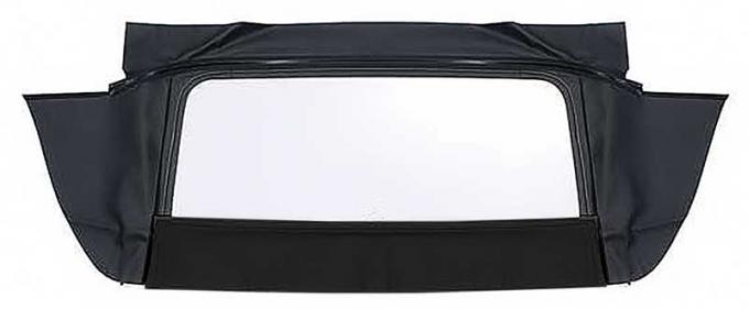 OER 1971-75 Impala/GM B-Body Convertible, Rear Window Only, Glass, With Zipper, Stayfast Canvas Cloth, Black CD2018214