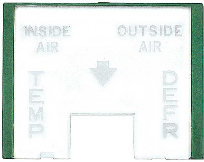 OER 1955-59 Chevrolet, Deluxe Heater Control Lens CX1105