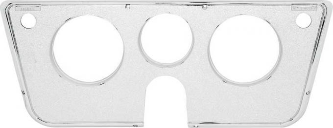 OER 1969-72 Chevrolet, GMC Truck, Dash Bezel, Chrome Face, w/Warning Lights, 3 Gauge Design 14172