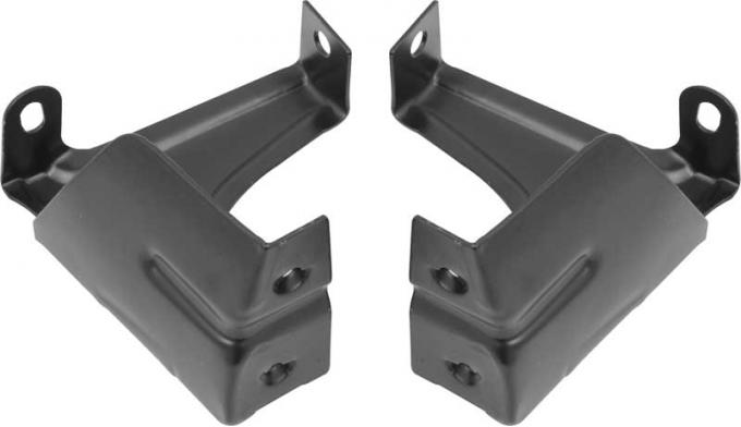 OER 1957 Chevy Bel Air, 150, 210, Nomad, Center Grill Bar Support Brackets, Pair TF400283