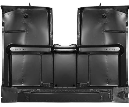 OER 1967-72 Chevy, GMC Pickup Truck, Full Cab Floor Pan, w/Support Braces, w/Bench Seat, High Hump 153678