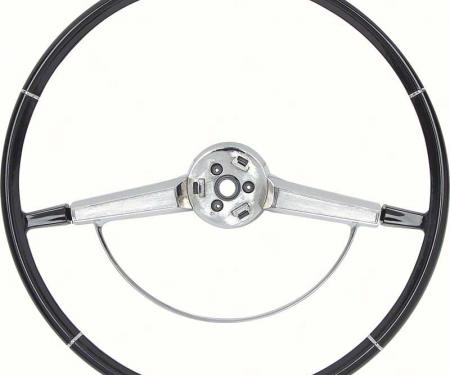 OER 1965-66 Impala Steering Wheel with Horn Ring - Black 9741875