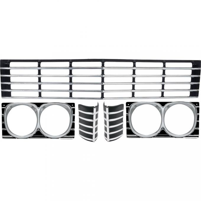 OER 1967 Impala, Front Grill, Headlight Bezels, Outer Trim Set, with Super Sport *881433