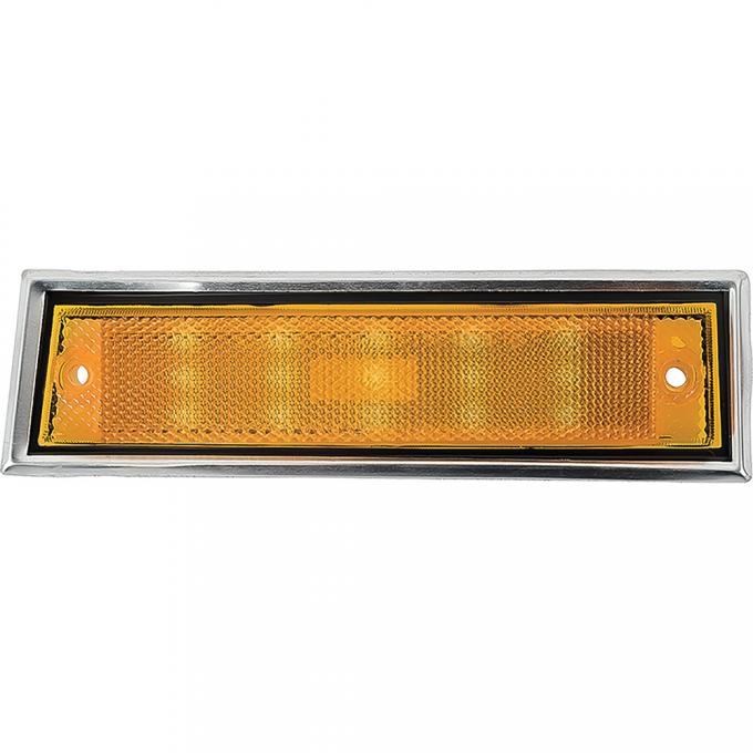 OER 1981-91 Chevrolet/GMC Truck, Front Side Marker Lamp Assembly, With Bright Trim Bezel, LED Conversion, LH T70668A