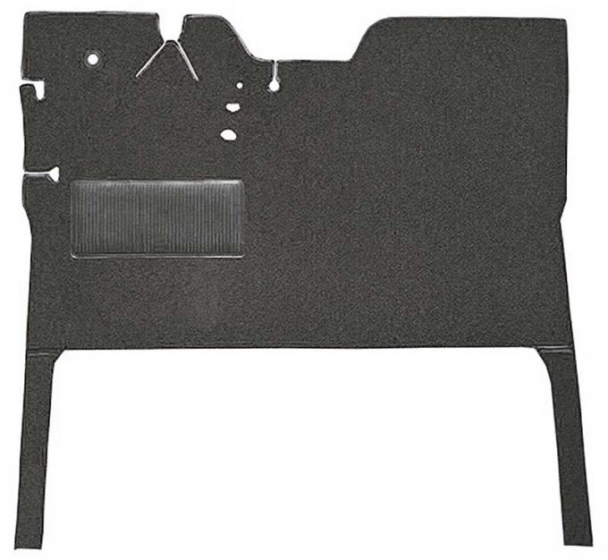 OER 1947-55 Chevrolet/GMC 1st Series Truck, Front Floor Carpet Kit w/ Side Extensions, Die-Cut Loop, Charcoal T1141057