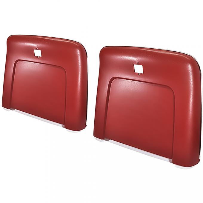 OER 1969-72 Buick, Cadillac, Chevrolet, Oldsmobile, Pontiac, Strato Bench or Bucket, Seat Back Panels, Red ABS N1102