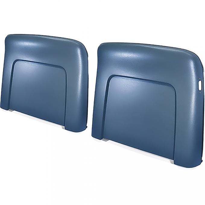 OER 1968-72 Buick, Cadillac, Chevrolet, Oldsmobile, Pontiac, Strato Bench or Bucket, Seat Back Panels, Reclining Style, Medium Blue ABS N1027