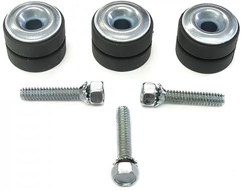 Redline Restomotive® 1963-1974 Windshield Wiper Motor Grommet Set with Hex Head Bolts