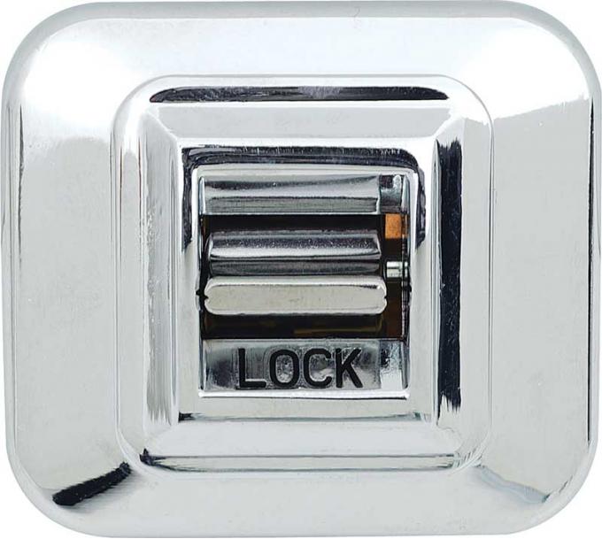 OER 1968-70 GM, Power Door Lock Switch, Single Button, Chrome 8792174