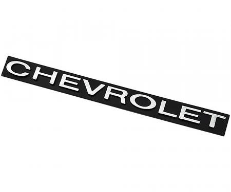 OER 1972 Chevrolet Biscayne, Bel Air, Impala, Grill Emblem, Chevrolet Script 6263032