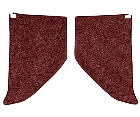 OER 1964-66 Chevrolet/GMC Truck, Carpet Kick Panel Inserts w/o Cardboard, Loop, Maroon T1724415