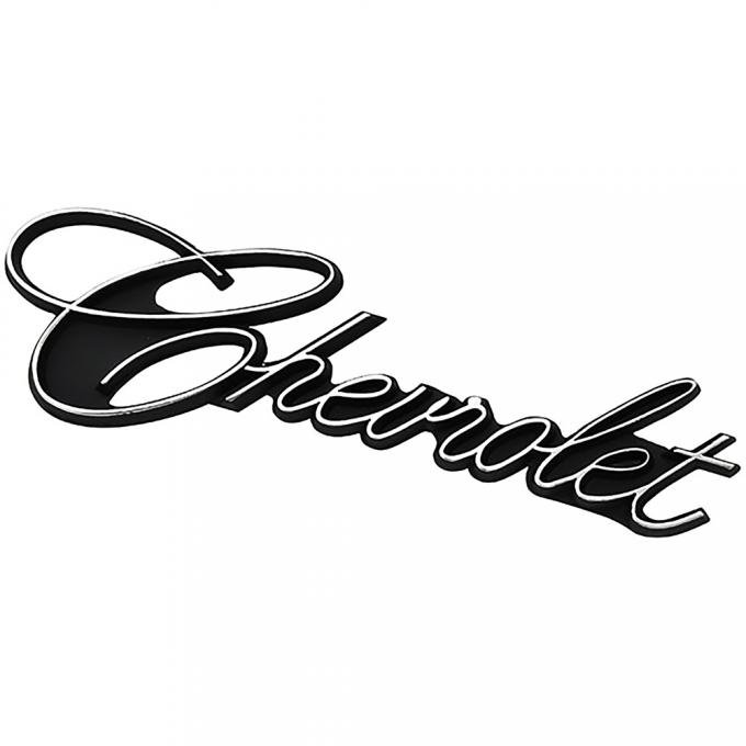 OER 1975-76 Chevrolet Caprice, Grill Emblem, Chevrolet Script 342389