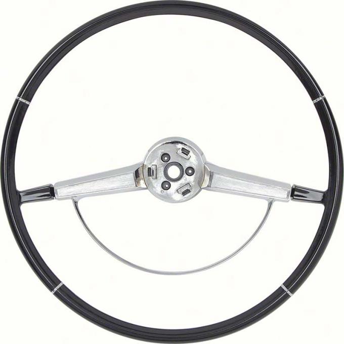 OER 1965-66 Impala Steering Wheel with Horn Ring - Black 9741875