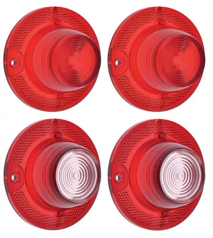 OER 1962 Bel Air / Biscayne Tail Lamp and Back-up Lamp Lens Set *881292