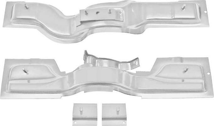 OER 1962-67 Chevy II, Nova, Bucket Seat Frame Support Set, 4 Piece Set, Weld Thru Coating 14647W