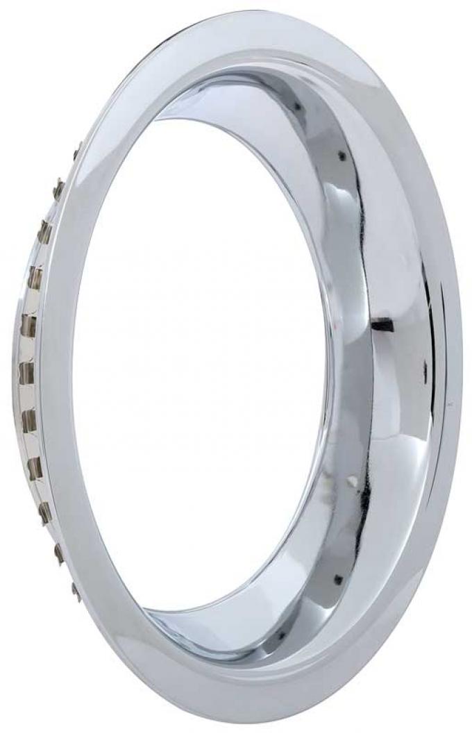 OER Chrome Rally Wheel Trim Ring, 15" x 3" Deep, Round Lip, for OE Wheel Only TK3009