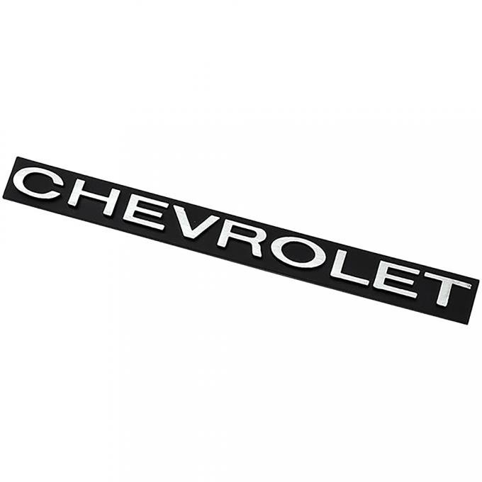 OER 1972 Chevrolet Biscayne, Bel Air, Impala, Grill Emblem, Chevrolet Script 6263032