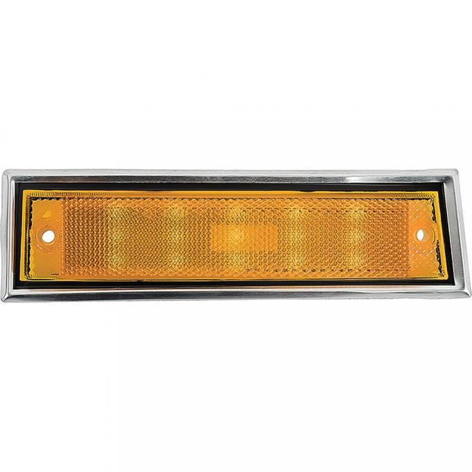 OER 1981-91 Chevrolet/GMC Truck, Front Side Marker Lamp Assembly, With Bright Trim Bezel, LED Conversion, RH T70669A