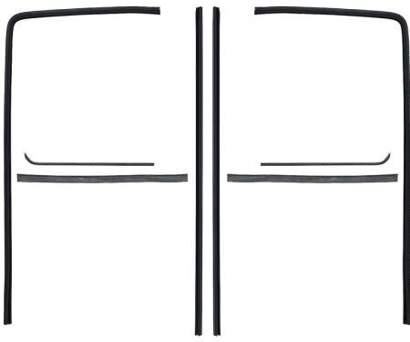 OER 1951-55 Chevrolet/GMC Truck, Glass Run & Window Felt Set, Anti Rattle Weatherstrip, 8-Pieces CR1056