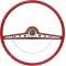 OER 1963 Impala Steering Wheel with Horn Ring - Standard and SS - Red 5730129