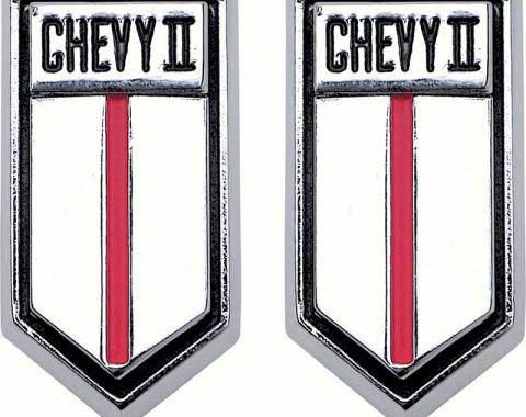 OER 1966-67 "ChevyII" Door Panel Emblems 4539568