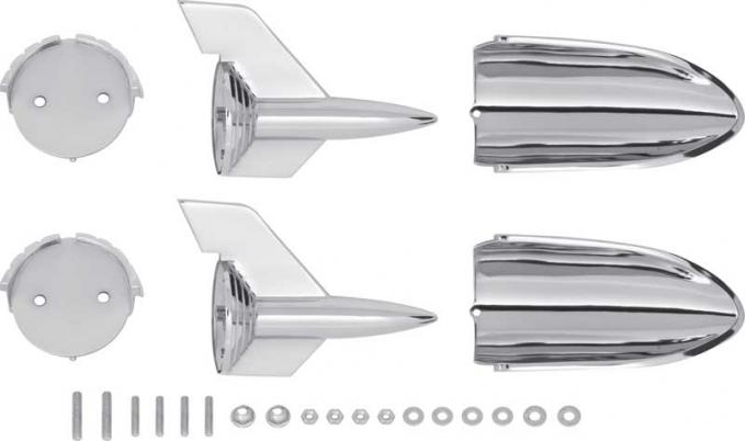 OER 1957 Chevrolet Hood Rocket Set TF300058