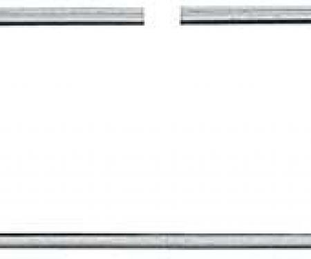 OER 1967-72 Chevrolet, GMC Truck, Rear Window Molding Set, Large Window, Stainless Steel, 6 Piece Set PW1093