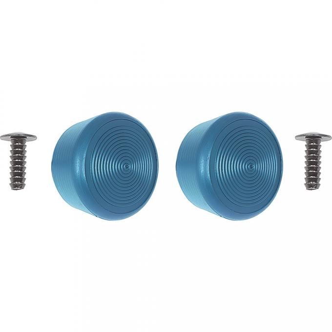 OER 1965-90 Medium Blue Window Crank Knob Set WCK31