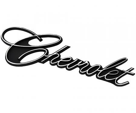 OER 1975-76 Chevrolet Caprice, Grill Emblem, Chevrolet Script 342389