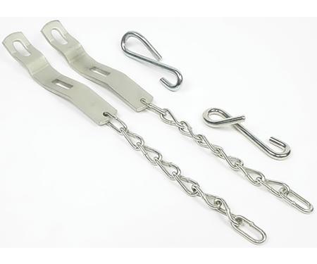 OER 1958-66 Chevrolet, GMC Fleetside Pickup, Tailgate Chain Set, With Hardware, Zinc-Plated 100666